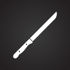 Knife icon on background for graphic and web design. Simple vector sign. Internet concept symbol for website button or mobile app.