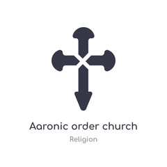 aaronic order church icon. isolated aaronic order church icon vector illustration from religion collection. editable sing symbol can be use for web site and mobile app
