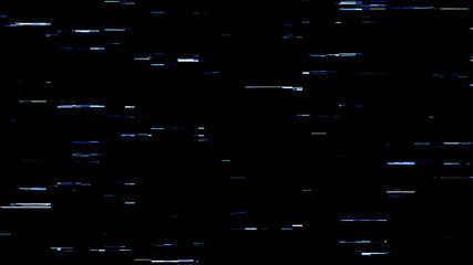 Blue Digital Computer Glitch Overlay