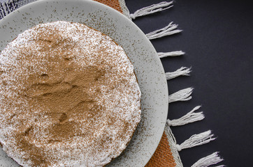 Chocolate Brownie, homemade chocolate cake. 