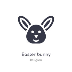 easter bunny icon. isolated easter bunny icon vector illustration from religion collection. editable sing symbol can be use for web site and mobile app