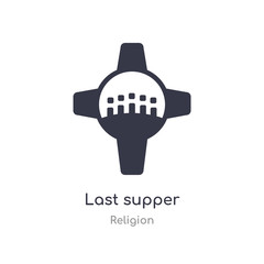 last supper icon. isolated last supper icon vector illustration from religion collection. editable sing symbol can be use for web site and mobile app