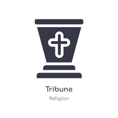 Obraz premium tribune icon. isolated tribune icon vector illustration from religion collection. editable sing symbol can be use for web site and mobile app