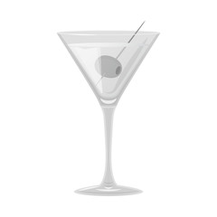 Vector design of martini and glass icon. Collection of martini and alcohol vector icon for stock.