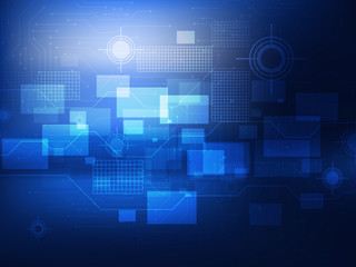 Abstract technology concept background. Vector illustration