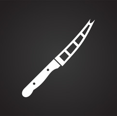 Knife icon on background for graphic and web design. Simple vector sign. Internet concept symbol for website button or mobile app.
