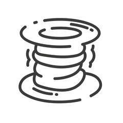 trendy line style icon about sewing toys - spool of thread