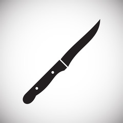Knife icon on background for graphic and web design. Simple vector sign. Internet concept symbol for website button or mobile app.