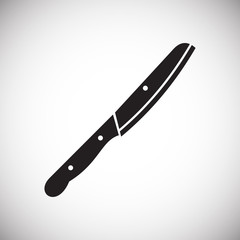 Knife icon on background for graphic and web design. Simple vector sign. Internet concept symbol for website button or mobile app.