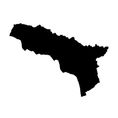 Vector map Abkhazian. Isolated vector Illustration. Black on White background. EPS 10 Illustration.