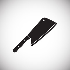 Knife icon on background for graphic and web design. Simple vector sign. Internet concept symbol for website button or mobile app.