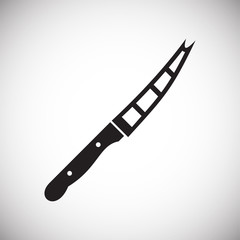 Knife icon on background for graphic and web design. Simple vector sign. Internet concept symbol for website button or mobile app.