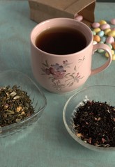 tea with fruity aromas on the table
