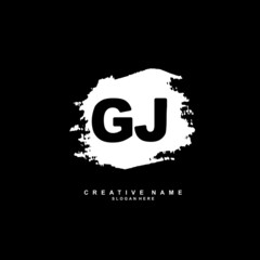 G J GJ Initial logo template vector. Letter logo concept
