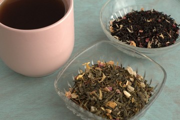 tea with fruity aromas on the table