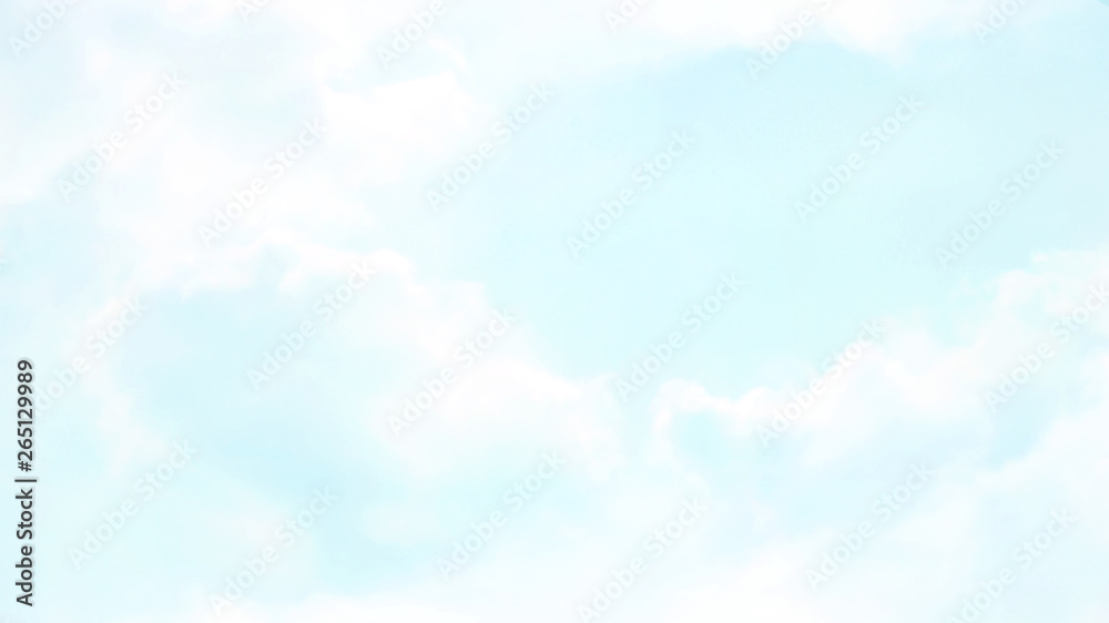 Wall mural abstract blurred beautiful soft cloud background with a pastel multicolored gradient with bokeh conc
