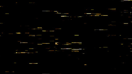 Orange Digital Computer Glitch Overlay 