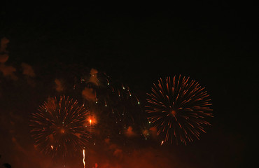 Silvester Feuerwerk Raketen an Neujahr