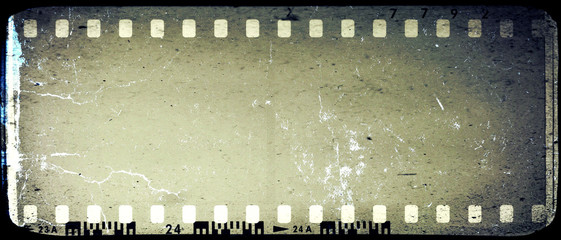 Vintage sepia film strip frame.
