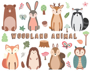 Woodland Animal Elements Set