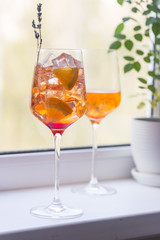 Aperol spritz cocktail