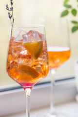 Aperol spritz cocktail