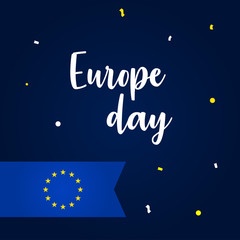 Europe Day Vector Design Template Celebration