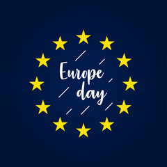 Europe Day Vector Design Template Celebration