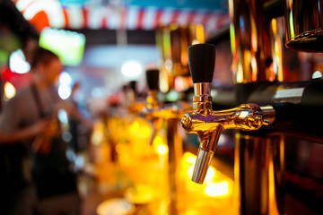 beer tap in the bar