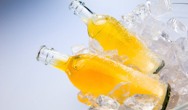 Erfrischungsgetraenk in Eis