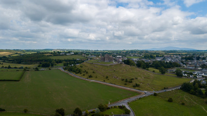 Fototapeta na wymiar Aerial view of the Rock of Cashel