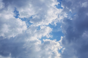 blue sky with clouds