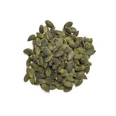 pumpkin seeds isolated on white background