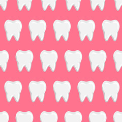 Seamless pattern with teeth.