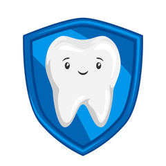 Illustration of smiling protected healthy tooth.