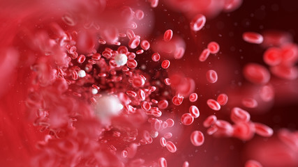 3d rendered medically accurate illustration of human blood cells