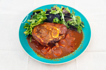 Beef stewed and Carrots potatoes with a wine sauce and herbs