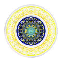Decorative Mandala. Vector Illustration. Isolated. Tribal Ethnic Ornament With Mandala. Anti-Stress Therapy Pattern. Indian, Moroccan, Mystic, Ottoman Motifs.