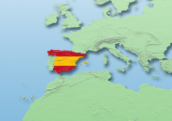 map of Spain.