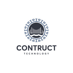 Construction Technology Logo designs, Real Estate Innovation logo template