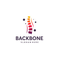 Spine Care logo designs concept, Backbone Logo template