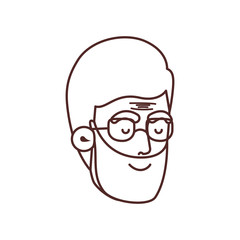 head of grandfather avatar character