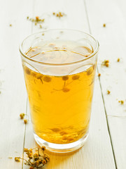 Dry camomile tea