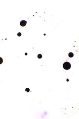 Ink black circles abstract background