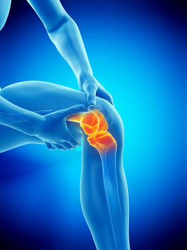 3d rendered medically accurate illustration of a man having a painful knee