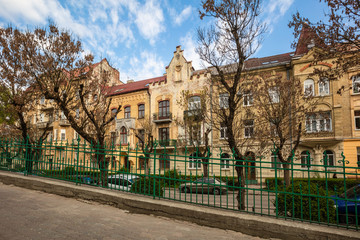Fototapeta na wymiar Ancient building in Lviv, Ukraine