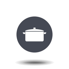 Pot icon vector flat design