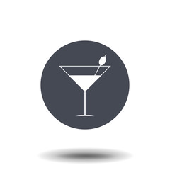 Cocktail Icon Vector. Cocktail drink.
