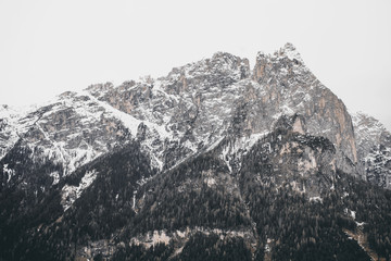 High Mountain Winter Peak Landscape