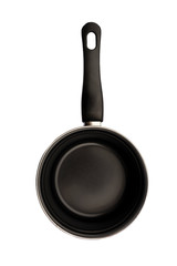 Blackcooking pan isolated on white background. Cooking dish and tools
